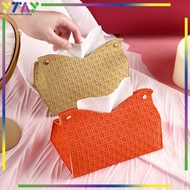 Tissue Box/ Holder Issue Leather/Tissu Organizaer/Pu Leather Plain