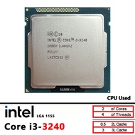 Intel Core i3-3240 Used i3 3240 3.4 GHz Dual-Core CPU 3M 55W LGA 1155