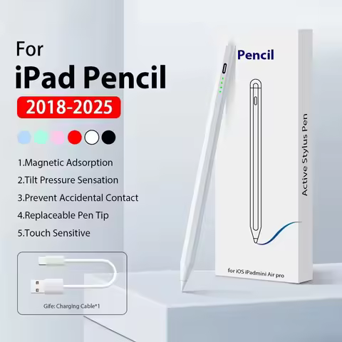 Universal Active Stylus Pen for iPad, Support iPad Pro 13 M4, Air 11 M3 M2, Mini 7 6, iPad 10th 9th 