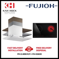 FUJIOH FR-CL1890 R/V 900MM CHIMNEY COOKER HOOD + FH-IC6020 HYBRID HOB BUNDLE