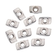 10pcs/lot M3 M4 M5 M6 M8 Thread T Nut EU Standard Drop In T-Slot Carbon Steel for 2020 3030 4040 454
