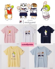 代購‼️日本限定 正版 FILA x mofusand 聯名 貓咪 網球 系列： 女裝 印花  速乾 短袖 T恤 Tee T-shirt ( 每款 5色 )