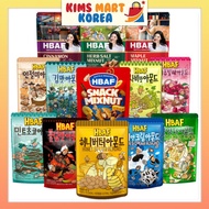 HBAF Almond Mixnut Peanut Korean Flavored Almond Snacks Honey Butter, Wasabi, Mint Choco, Garlic Bre