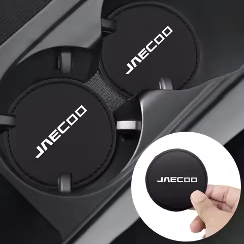 2Pcs Car Cup Holder Non Slip Mat Waterproof Drink Pad for JAECOO J5 J6 J7 J8 OMODA C5 C7 C9 Accessor