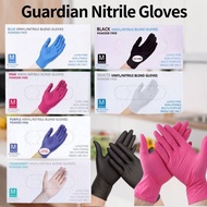 100pcs Disposable Nitrile Vinyl Blend Gloves Black Powder Free Gloves Disposable Vinyl Gloves