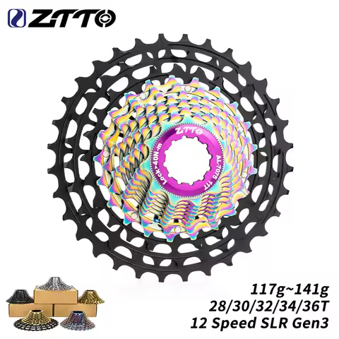 ZTTO SLR Gen3 12s Road Bike Cassette Super Light Weight 116g 11-28T 11-30 11-32 11-34 11-36 146g K7 