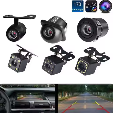 Video Reverse Camera HD Universal DVD new Wide Angle HD Car rear-view camera Night vision parking ca