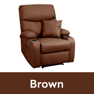 Future Living Recliner รีไคลเนอร์ โซฟาปรับนอน โซฟาดูหนัง เก้าอี้พักผ่อน รุ่น Huggo มีช่องที่วางแก้ว