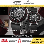 [Klng Longmen] ALEXANDRE CHRISTIE 9205MTRTTBA Automatic Titanium Body Carbon Bezel AR Glass Men Watc