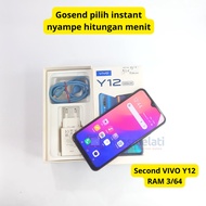 HP Second VIVO Y12 3/32GB Seken Vivo,Bekas Vivo siap pakai