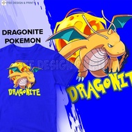 Dragonite Pokemon 宝可梦 宝可梦系列 寶可夢 Fashion Boy Clothing Clothes T Shirt Lelaki Baju Kemeja Thick Cotton
