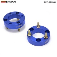 EPMAN A Pair Aluminum Front Strut Spacer Suspension Lift Up Kit for Nissan Np300 NAVARA D40 D23 EPFL