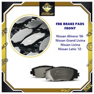 FBK Disc Brake Pad Front - Nissan Almera / Grand Livina / Livina / Latio
