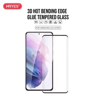 Mryes Samsung Galaxy S20 / S20 Plus / S20 Ultra  / S21 Ultra Edge Glue Screen Protector Tempered Glass -Clear