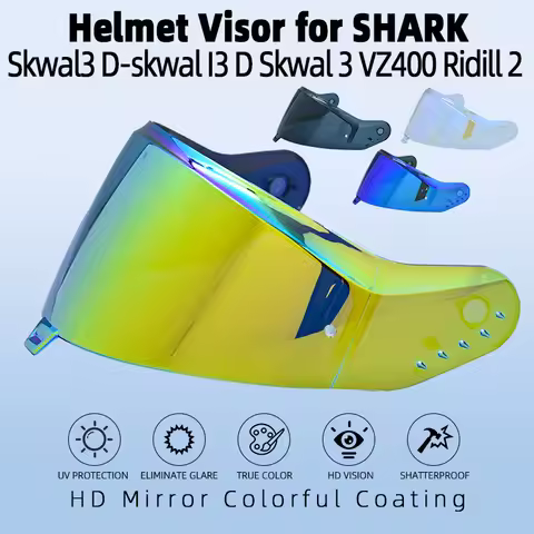 Visor Lens for Shark Skwal3 D-skwal I3 Sun Glass D Skwal 3 VZ400 Helmet Visor Shield Ridill 2 Windsh