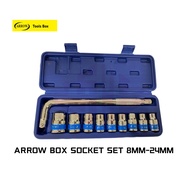 ARROW BOX SOCKET SET 8MM - 24MM ( 9 PCS )