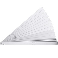 Hotop 17 Blades Stainless Steel Feeler Gauges 0.02-1.00 mm Marked Metric Measuring Tool Long Feeler 