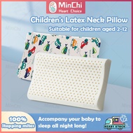 100% Natural Latex Baby Pillow soft Ergonomic Design Baby Head Neck Guard Cartoon Kids Pillow 宝宝乳胶枕