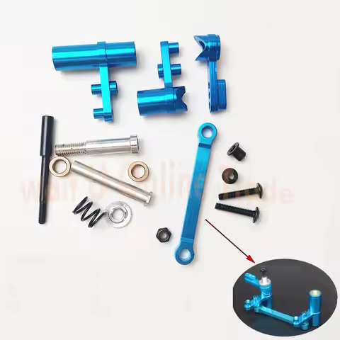 HSP 122057 102057 02025 02075 Metal Steering Servo Saver Upgrade Set Parts For HSP 1/10 RC Car Fit R