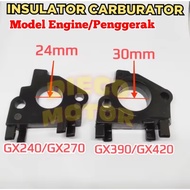 MESIN CARBURETOR INSULATOR - fiber carburetor drive engine GX160 GX200 GX240 GX270 GX390 GX420