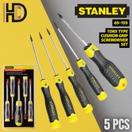 STANLEY TORX Screwdriver Set / 5 Pcs STANLEY TORX Screwdriver Set / 65-155