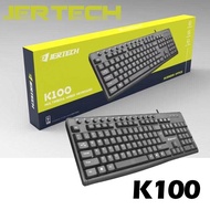JERTECH K100 Multimedia wired Keyboard Office Keyboard
