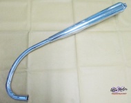 EXHAUST MUFFLER CHROME PIPE Fit For HONDA CB100 K0 K1 K2 K3 CB125S S0 S1 S2 #ท่อไอเสีย ชุบโครเมี่ยม