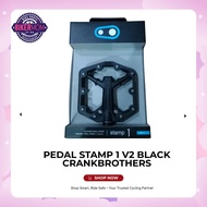 PEDAL STAMP 1 V2 SMALL BLACK CRANKBROTHERS/ BIKERMOM(8494)