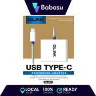 GLINK TYPE C MALE TO TYPE C + HDTV 4K PD + USB 3.0