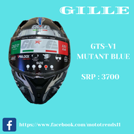 GILLE GTS-V1 135 MUTANT BLUE DUAL VISOR FULL FACE HELMET