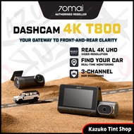 📸 70mai Dashcam T800 | 3 Channel T800 | 4G GPS & AI Parking Surveillance T800 | Dual 4K HDR