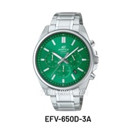 Casio Edifice EFV-650D-3AV Silver Stainless Steel Band Men Watch