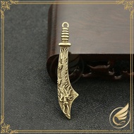 Feng Shui Keychain Engraved with Dragon Shape in Brass, Dragon Decoration Keychain - Thuan Tam Bronz