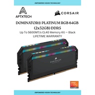 [ CORSAIR DOMINATOR PLATINUM RGB DDR5 ] 64GB(32GBx2) 5600MHz CL40