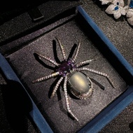 Austrian Vintage Spider Pearl Gem Brooch Vintage 18K Gold Plated Lily Of The Valley Zircon Brooch 【D