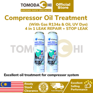 TOMODACHI Compressor Oil R134a Car Air condition (80ml) 4 in 1 Multi Function A/C Stop Leak Compress