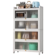 Kitchen Cabinet Cupboard Sideboard Cabinet Bathroom Cabinet Kitchen Rack Multi-layer Bathroom Rack Metal Home Rack