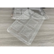 6 Cavity Plastic Tray / Mini Cake Tray / Mini Moon Cake Box / Bekas Kuih 6 Petak - CNPS60 - 5pcs/set