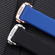 Radar Waterproof Rubber Silicone Strap Adapted To Captain Rado Cook Crystal Series Double Pull-up 21