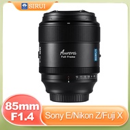 Sirui 85mm f1.4 Full Frame Fixed focus Portrait Auto Focus Large Aperture Lens for Sony E Fujifilm X