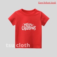 [ IN ] Baju Natal Anak / Kaos Anak Merry Christmas / Kaos Rohani Natal