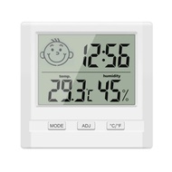 [特價]【時尚玩家】升級版日式大螢幕電子溫濕度計/時鐘(２入)