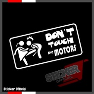 Sticker, 94, don't touch my motorbike, cute sticker