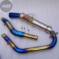 Daeng Sai4 Conical open specs Exhaust pipe Dusi tc 125 Tmx 125/155 Dl150 skygo 125 Raider 150carb