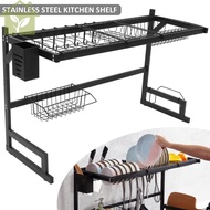 Dish Drying Rack Stainless Steel Dish Drainer Organizer Large Capacity Utensil Drying Holder SHOPABC3194