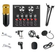 BM-800+V8 Sound Card Kit Spare Parts Accessories Podcast Equipment Bundle Voice Network Karaoke Diaphragm Condenser Microphone Karaoke Kit