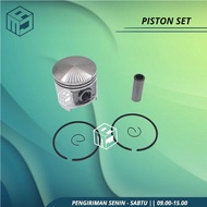 Piston Set Seher Lengkap Mesin Gergaji Potong Kayu Senso Besar Chainsa