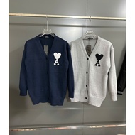 Unisex cardigan with heart-woven pattern, thick and full tang, standard form, type 1 Qc