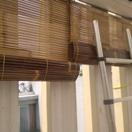 Bamboo Curtain Size 1.5 x 2 Meters Kirai Bamboo 1.5x2m Kere Roll | Water Proof