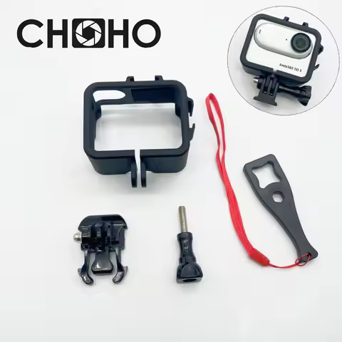 For Insta360 GO 3 GO3S Accessories Frame Shell Case + 1/4 Tripod Adapter Mount Long Screw Housing Pr